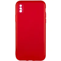 Матовый полупрозрачный TPU чехол с защитой камеры для Apple iPhone XS Max (6.5") Красный / Red