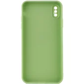 Силиконовый чехол Candy Full Camera для Apple iPhone XS Max (6.5") Фисташковый