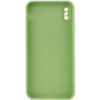 Силиконовый чехол Candy Full Camera для Apple iPhone XS Max (6.5") Фисташковый