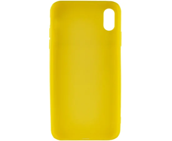 Силиконовый чехол Candy для Apple iPhone XS Max (6.5") Желтый