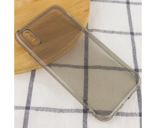 Матовый полупрозрачный TPU чехол с защитой камеры для Apple iPhone XS Max (6.5") Черный / Black