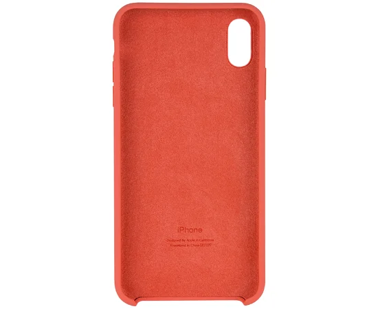 Чехол Silicone case (AAA) для Apple iPhone XS Max (6.5") Оранжевый / Nectarine