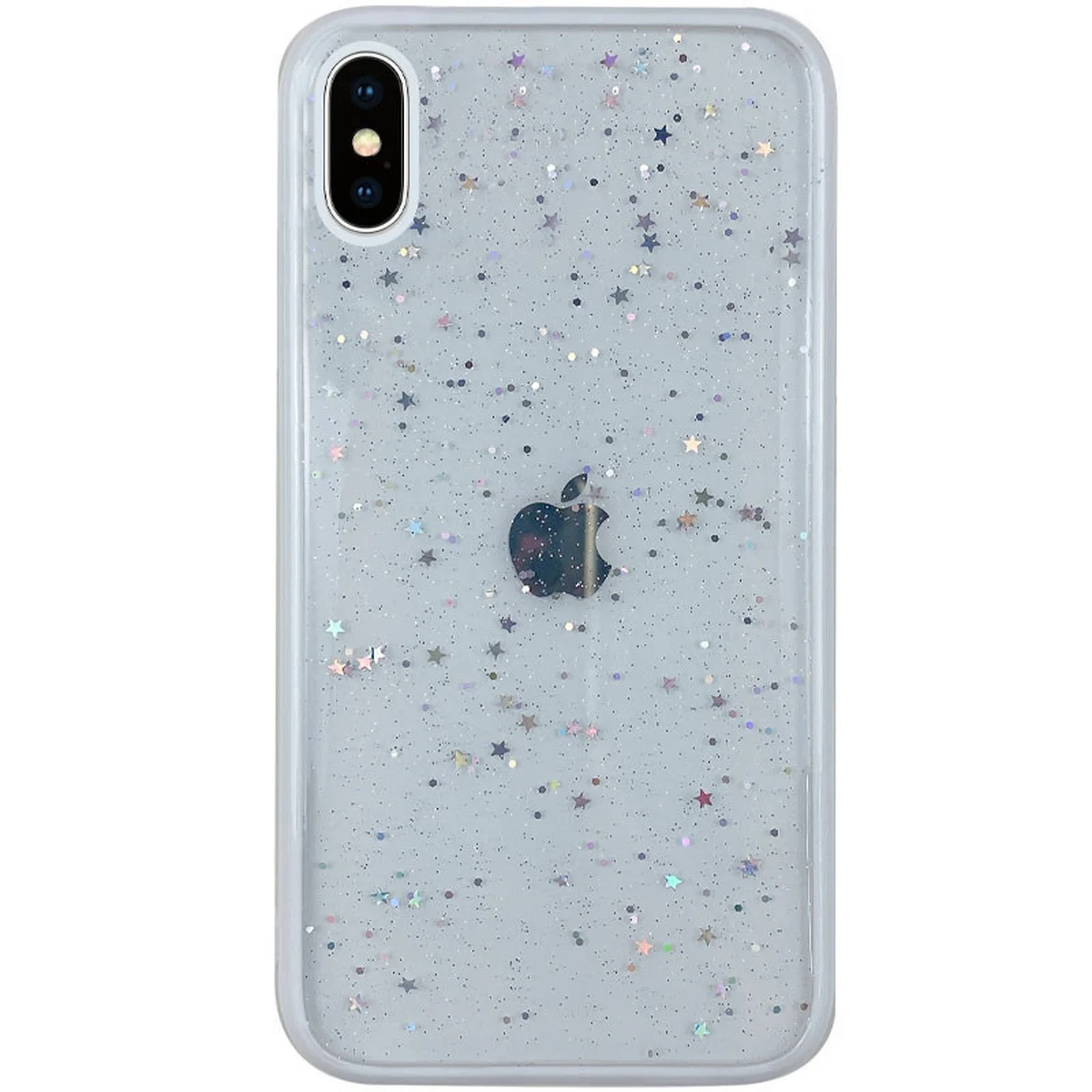 TPU+PC чехол Shiny Stars для Apple iPhone XS Max (6.5") Белый