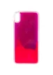 Неоновый чехол Neon Sand glow in the dark для Apple iPhone XS Max (6.5") Фиолетовый / Розовый