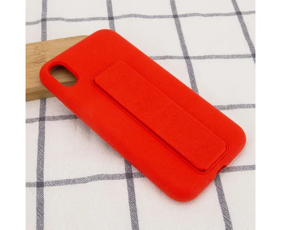 Чехол Silicone Case Hand Holder для Apple iPhone XS Max (6.5") Красный / Red
