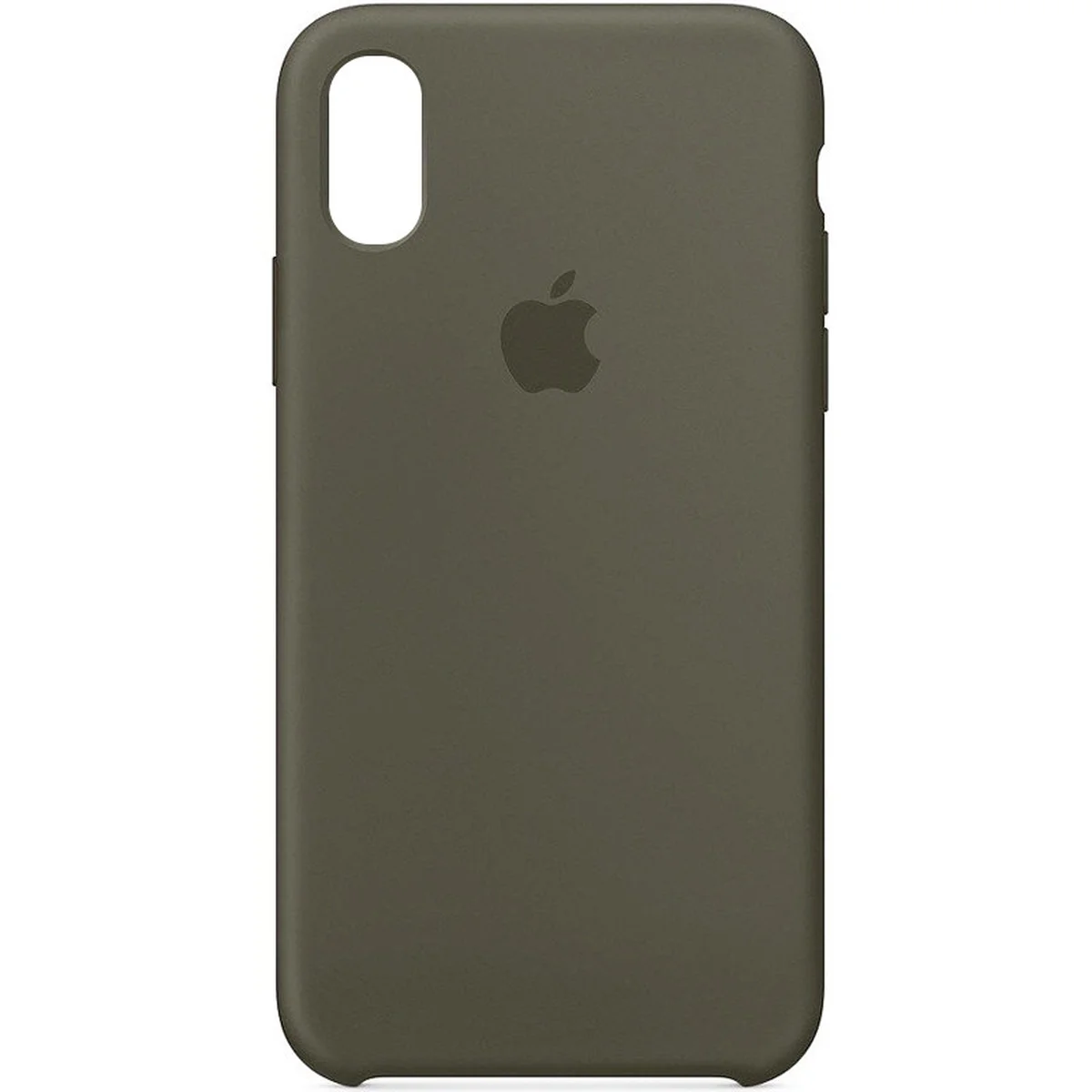 Чехол Silicone Case (AA) для Apple iPhone XS Max (6.5") Серый / Light Olive