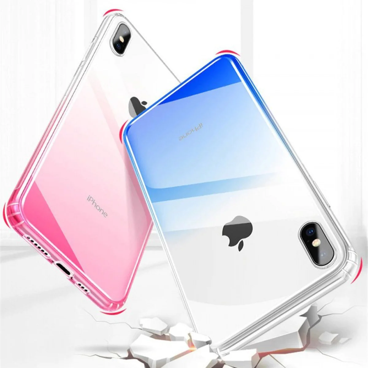 TPU + PC Ombre для Apple iPhone XS Max (6.5 ") Синій