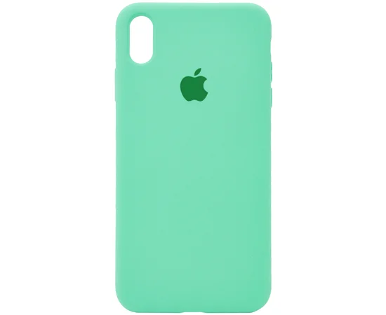 Чохол Silicone case (A) (з закритим низом) для Apple iPhone XS Max (6.5 ") Зелений / Spearmint