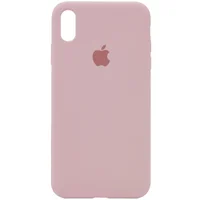 Чохол Silicone case (A) (з закритим низом) для Apple iPhone XS Max (6.5 ") Рожевий / Pink Sand