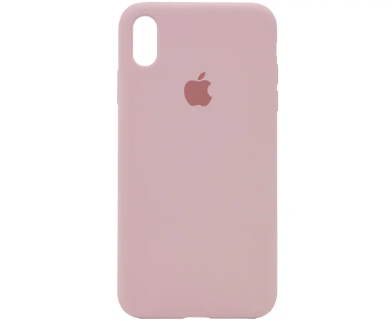 Чехол Silicone case (A) (с закрытым низом) для Apple iPhone XS Max (6.5") Розовый / Pink Sand