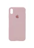 Чехол Silicone case (A) (с закрытым низом) для Apple iPhone XS Max (6.5") Розовый / Pink Sand