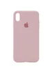 Чехол Silicone case (A) (с закрытым низом) для Apple iPhone XS Max (6.5") Розовый / Pink Sand