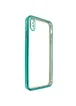Прозрачный силиконовый чехол с глянцевой окантовкой Full Camera для Apple iPhone XS Max (6.5") Зеленый