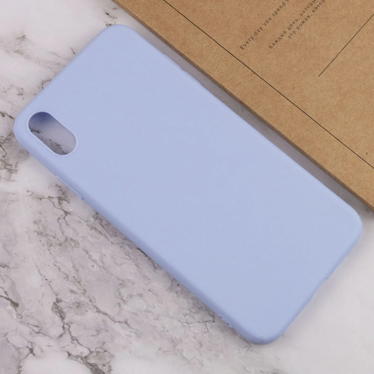 Силиконовый чехол Candy для Apple iPhone XS Max (6.5") Голубой / Lilac Blue