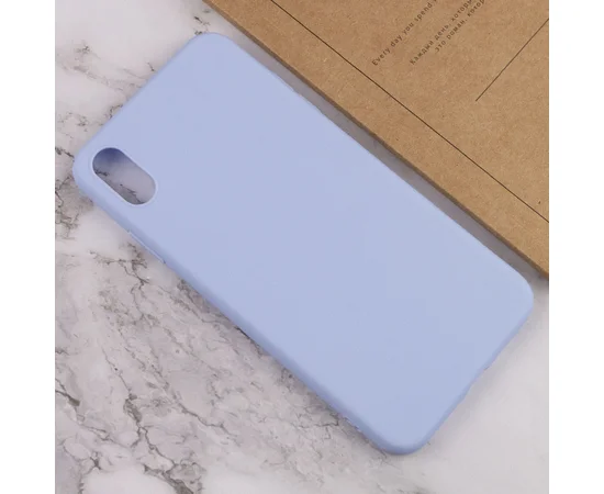 Силиконовый чехол Candy для Apple iPhone XS Max (6.5") Голубой / Lilac Blue