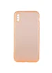 Матовый полупрозрачный TPU чехол с защитой камеры для Apple iPhone XS Max (6.5") Оранжевый / Orange