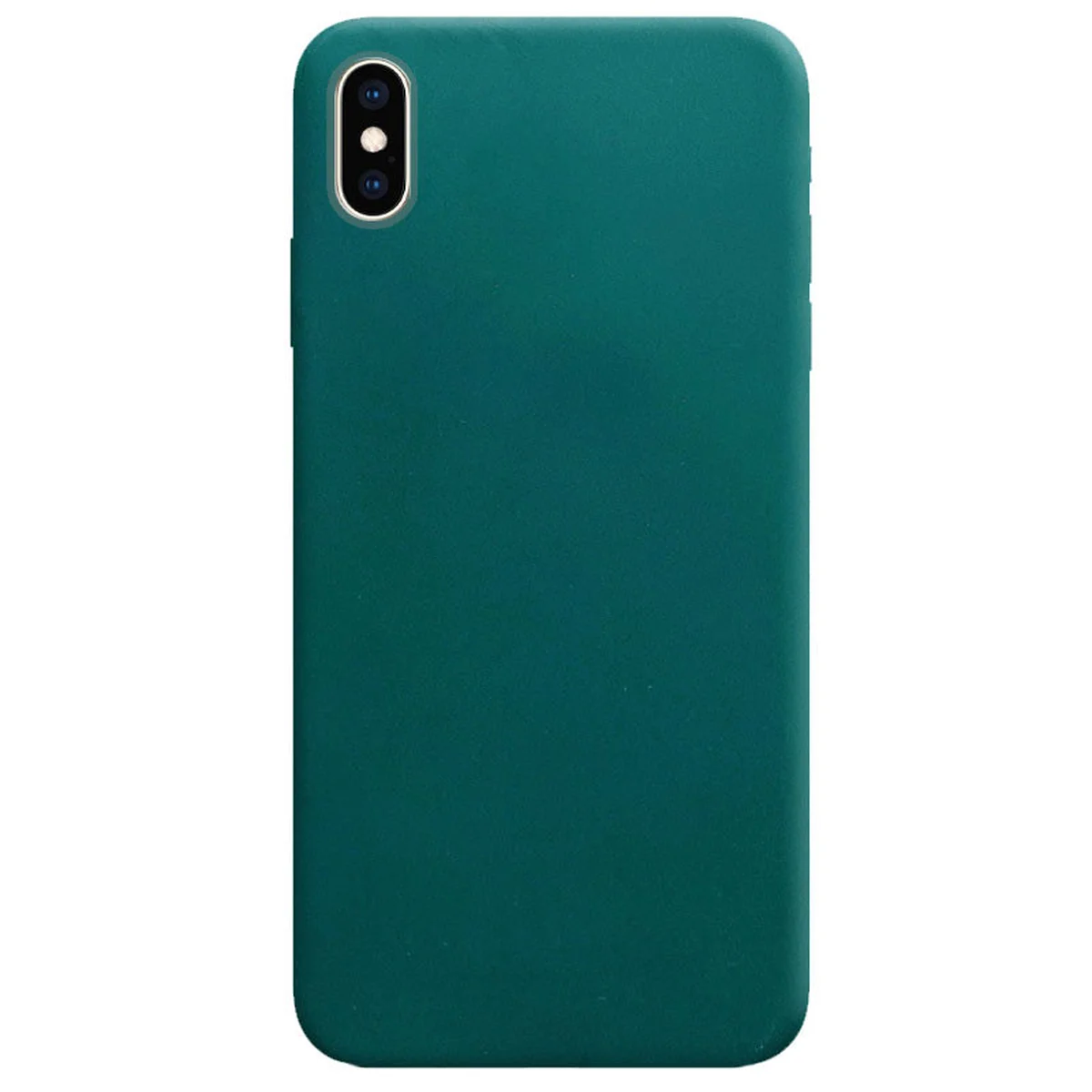 Силіконовий чохол Candy для Apple iPhone XS Max (6.5 ") Зелений / Forest green