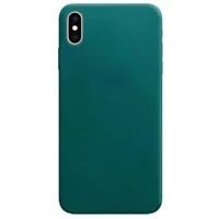 Силіконовий чохол Candy для Apple iPhone XS Max (6.5 ") Зелений / Forest green