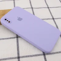 Чехол Silicone Case Square Full Camera Protective (AA) для Apple iPhone XS Max (6.5") Сиреневый / Dasheen