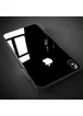 TPU+Glass чехол GLOSSY Logo series для Apple iPhone XS Max (6.5") Черный / Black