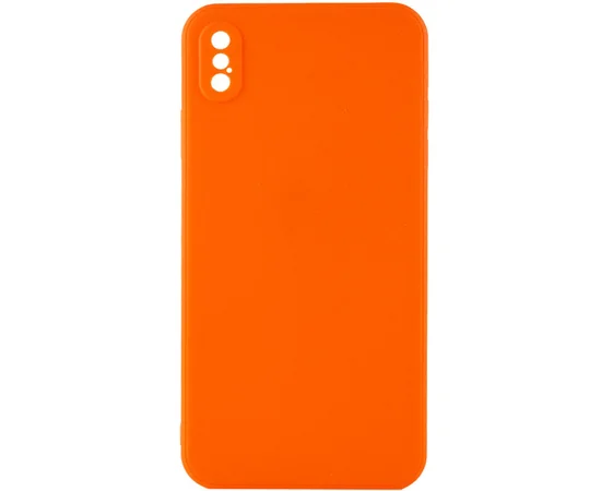 Силиконовый чехол Candy Full Camera для Apple iPhone XS Max (6.5") Оранжевый / Orange