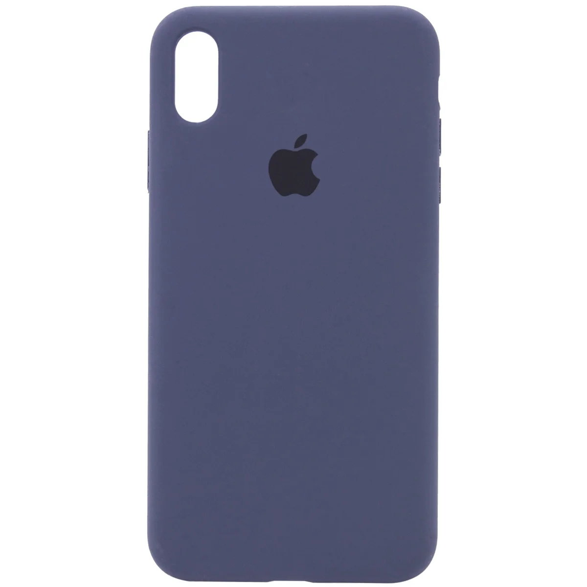 Чехол Silicone case (A) (с закрытым низом) для Apple iPhone XS Max (6.5") Темный Синий / Midnight Blue