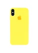 Чехол Silicone case (A) для Apple iPhone XS Max (6.5") Желтый / Yellow