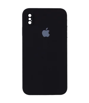 Чехол Silicone Case Square Full Camera Protective (AA) для Apple iPhone XS Max (6.5") Черный / Black