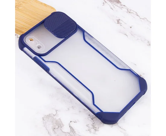 Чехол Camshield matte Ease TPU со шторкой для Apple iPhone XS Max (6.5") Синий