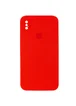 Чехол Silicone Case Square Full Camera Protective (AA) для Apple iPhone XS Max (6.5") Красный / Red