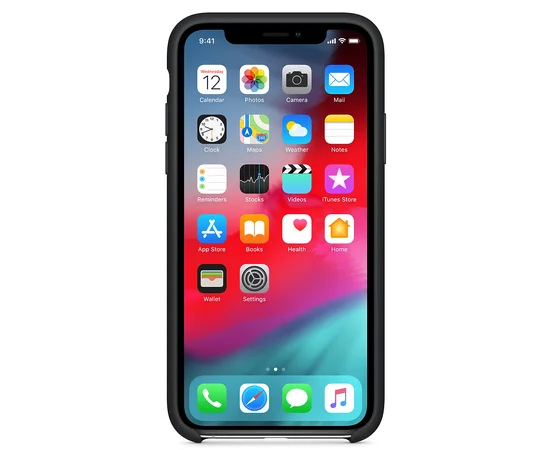 Силиконовый чехол Soft cover для Apple iPhone XS Max (6.5") Черный / Black