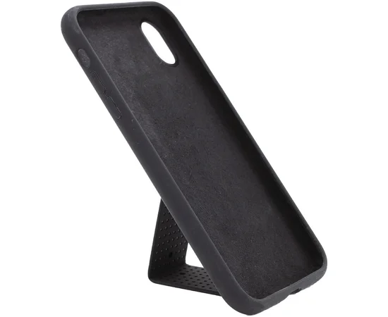 Чехол Silicone Case Hand Holder для Apple iPhone XS Max (6.5") Черный / Black