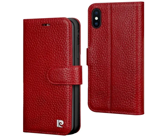 Чехол книжка Pierre Cardin для iPhone Xs Max red