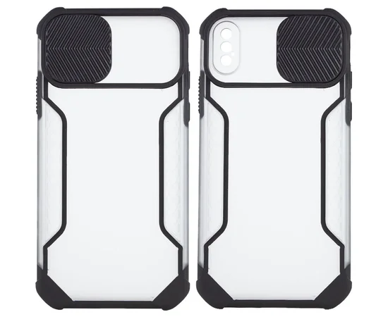 Чехол Camshield matte Ease TPU со шторкой для Apple iPhone XS Max (6.5") Черный