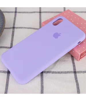 Чехол Silicone case (A) (с закрытым низом) для Apple iPhone XS Max (6.5") Сиреневый / Dasheen Чехол Silicone case (A) (с закрытым низом) для Apple iPhone XS Max (6.5") Сиреневый / Dasheen