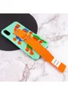 Чехол Funny Holder с цветным ремешком для Apple iPhone XS Max (6.5") Зеленый / Оранжевый