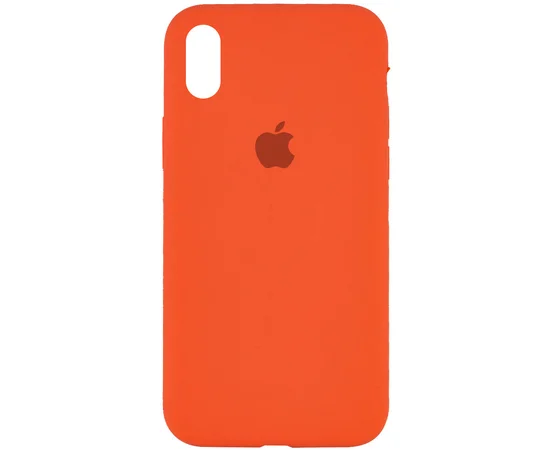 Чехол Silicone Case Full Protective (AA) для Apple iPhone XS Max (6.5") Оранжевый / Kumquat