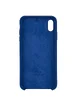 Чехол Silicone case (AAA) для Apple iPhone XS Max (6.5") Синий / Blue Horizon