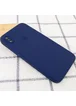 Чехол Silicone Case Square Full Camera Protective (AA) для Apple iPhone XS Max (6.5") Темно-синий / Midnight blue