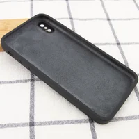 Чехол Silicone Case Square Full Camera Protective (AA) для Apple iPhone XS Max (6.5") Серый / Dark Gray