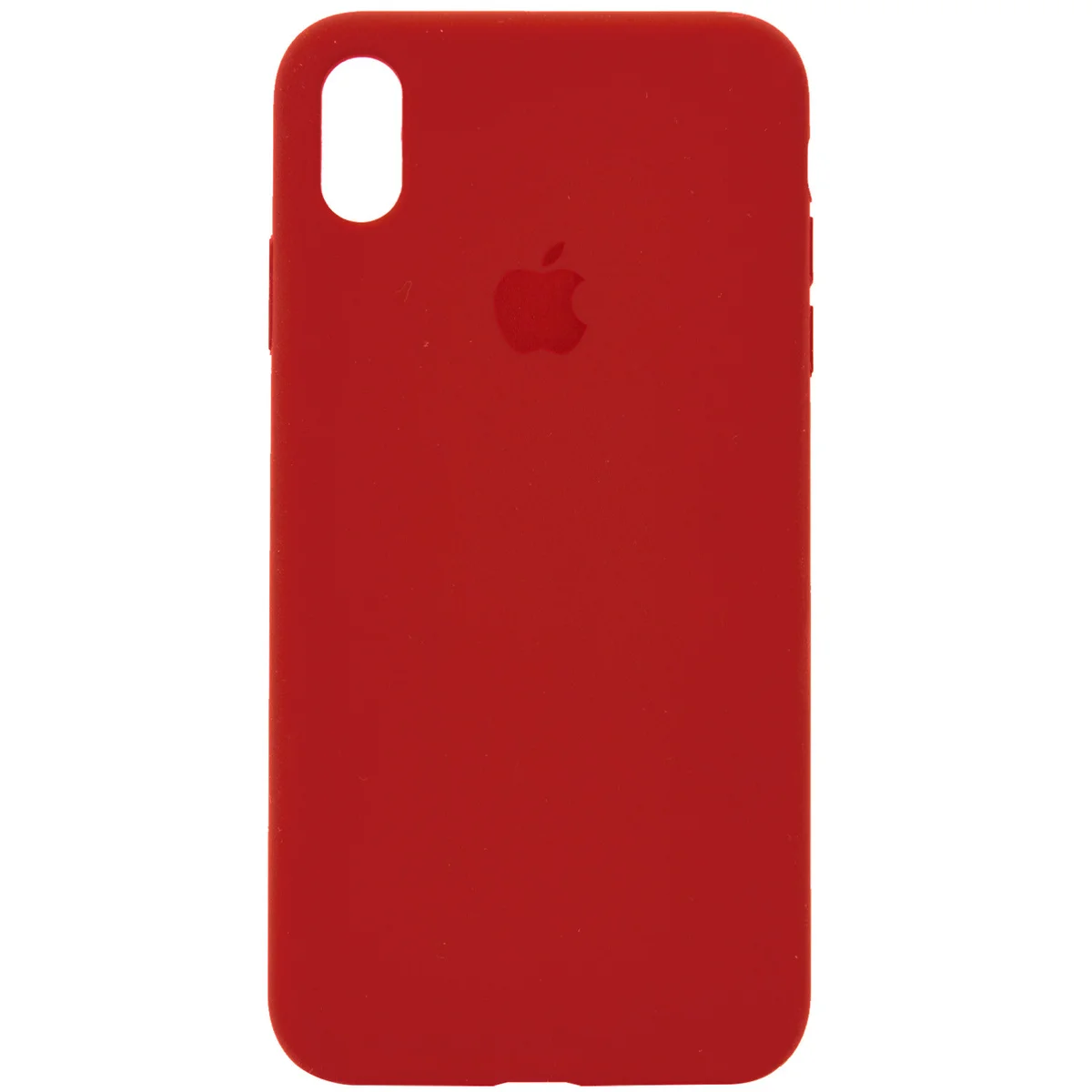 Чехол Silicone Case Full Protective (AA) для Apple iPhone XS Max (6.5") Красный / Dark Red