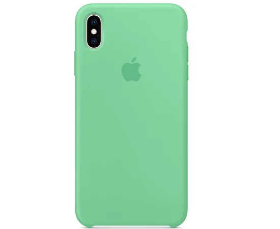 Чехол Silicone case (A) для Apple iPhone XS Max (6.5") Мятный / Mint