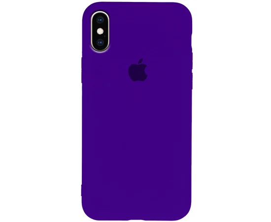Чехол Silicone Case Slim Full Protective для Apple iPhone XS Max (6.5") Фиолетовый / Ultra Violet
