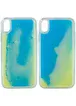Неоновый чехол Neon Sand glow in the dark для Apple iPhone XS Max (6.5") Голубой