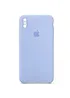 Чехол Silicone Case Square Full Camera Protective (AA) для Apple iPhone XS Max (6.5") Голубой / Lilac Blue