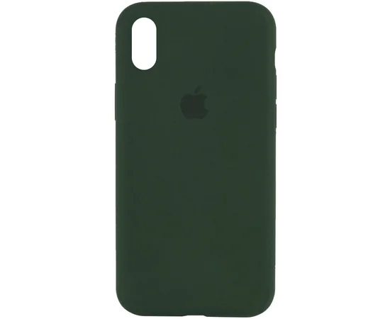 Чехол Silicone Case Full Protective (AA) для Apple iPhone XS Max (6.5") Зеленый / Cyprus Green