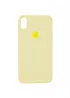 Чехол Silicone case (A) (с закрытым низом) для Apple iPhone XS Max (6.5") Желтый / Mellow Yellow