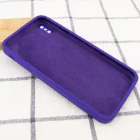 Чохол Silicone Case Square Full Camera Protective (AA) для Apple iPhone XS Max (6.5 ") Фіолетовий / Ultra Violet
