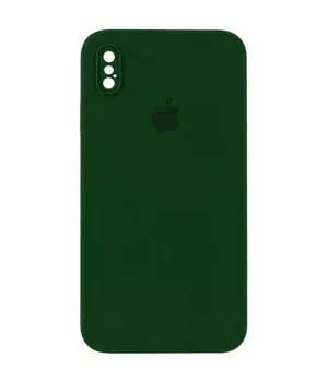 Чохол Silicone Case Square Full Camera Protective (AA) Apple iPhone XS Max (6.5") Зелений / Army green