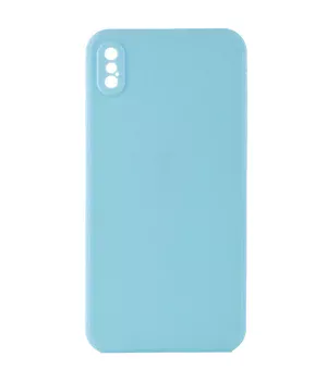 Силиконовый чехол Candy Full Camera для Apple iPhone XS Max (6.5") Бирюзовый / Turquoise